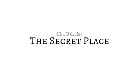 The Secret Place Lyric Video Youtube