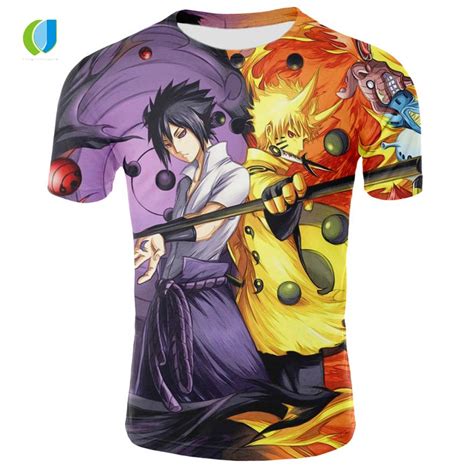 Summer Brand Clothing Men Womens T Shirt Anime Characters Naruto