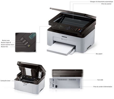 Imprimante Multifonction Laser Monochrome 3 En 1 20ppm Sl M2070