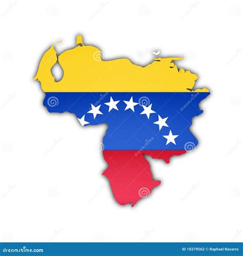 Map And Flag Of Venezuela Stock Illustration Illustration Of Geography