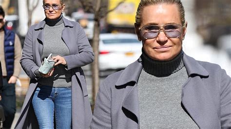 yolanda hadid is seen for the first time after she was slammed for allowing bella to get a nose