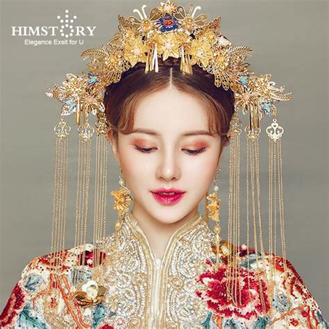 Himstory Elegance Chinese Vintage Wedding Bridal Hair