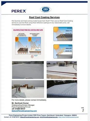 Roof Cool Heat Reflective Paint Coating 20 L At Rs 300020litre In