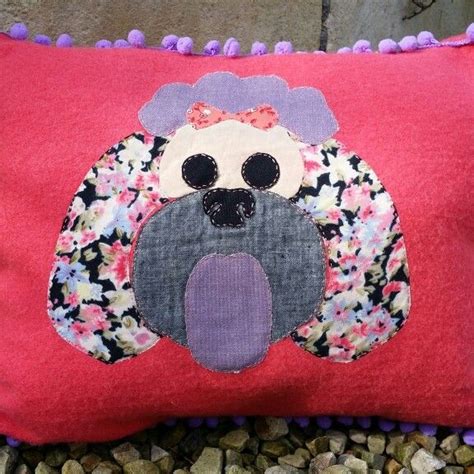 Doggie Cushion By Sandysosew Fabric Art Doggy Coin Purse