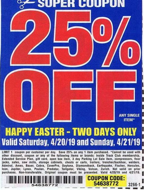struggleville harbor freight 25 off coupon valid 4 20 and 4 21