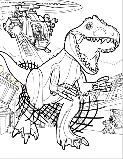 T Rex Lego T Rex Jurassic World Dinosaur Coloring Pages Inside My Arms