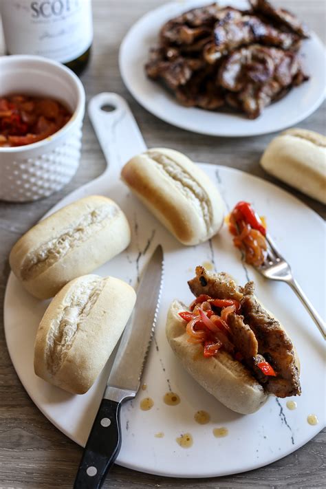 The bifana is one of the dishes it serves, hot and with a subtle hint of spice. Bifana Sandwich - Ang Sarap