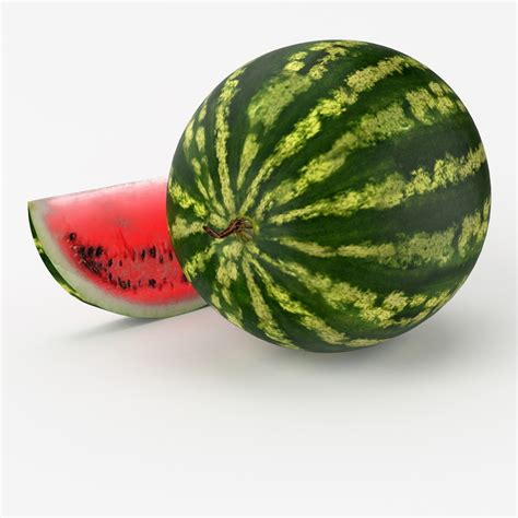 Realistic Watermelon Real 3d Model