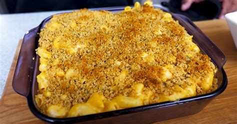 If you cook the mac and cheese in the oven rather than stove top, you could add a 3/4 thick slice of ham on top of the mac and cheese as it cooks. Buffalo Chicken Mac And Cheese Recipe