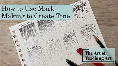 How To Use Mark Making To Create Tone Art Demonstration Pen And
