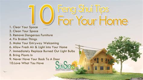It is important that your items are placed correctly and the color of the walls, the shape of the items and. 10 Quick Feng Shui Tips For Your Home | SunSigns.Org