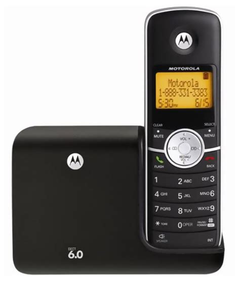 Buy Motorola L301 Cordless Landline Phone Black Landline Phone Online