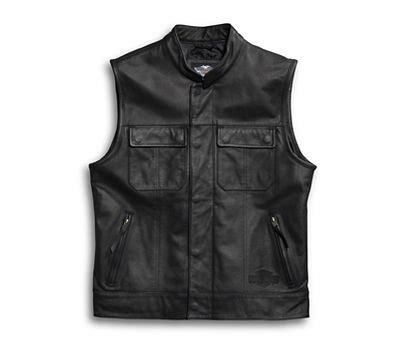 A variety of styles and extended sizes. Men's Foster Leather Vest | Leather | Official Harley ...