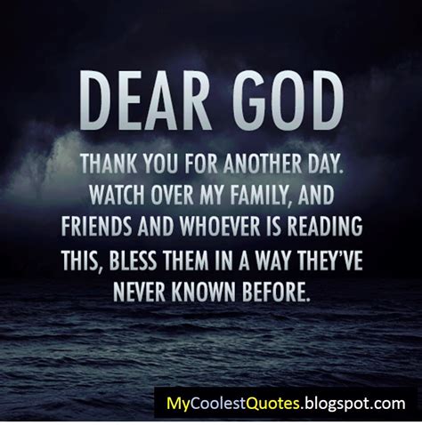 My Coolest Quotes Dear God Thank You
