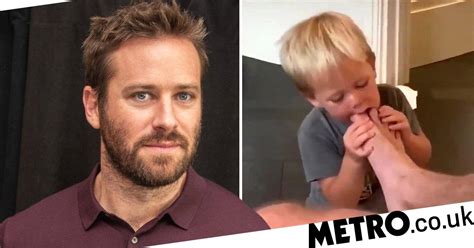 Armie Hammers Wife ‘defends Their Son Sucking His Toes In Instagram