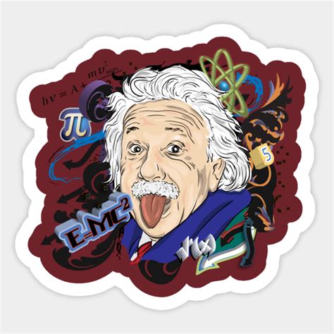 Einstein Smart Sticker Teepublic