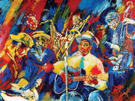 Blues Session Acrylic Painting By Ralph Megginson