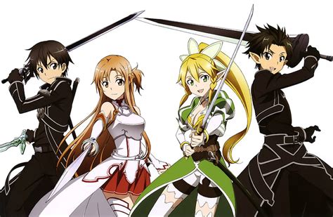 Sword Art Online And Alfheim Online Kirigaya Kazuto Kirigaya Suguha