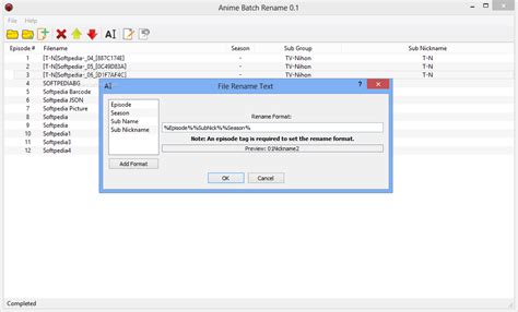 anime batch rename