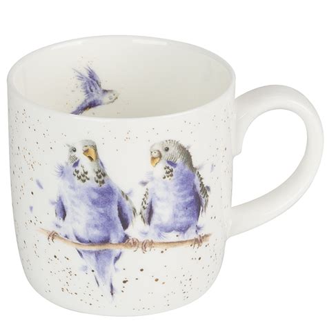 New Royal Worcester Wrendale Designs Date Night Budgie Mug Ebay