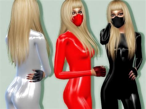 The Sims Resource Simple Latex Jumpsuit By Sharareh Sims 4 Downloads