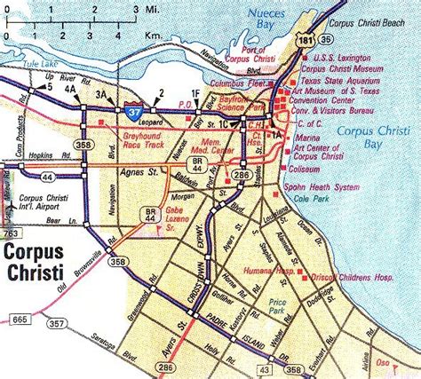 Corpus Christi Texas Map