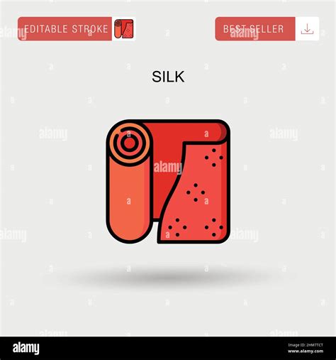 Silk Simple Vector Icon Stock Vector Image And Art Alamy