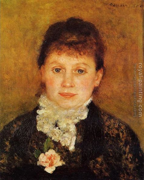 Woman Wearing White Frills By Pierre Auguste Renoir Oil Painting