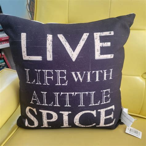Live Life With A Little Spice Pillow Modern Farmhouse Decor — 540