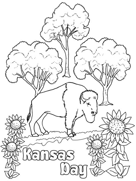 Kansas Day Coloring Pages Printable For Free Download