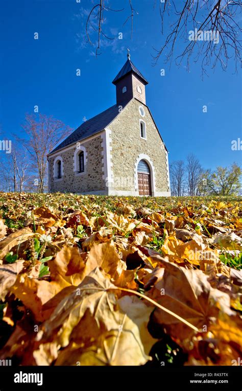 Chapel In Autumn On Medvednica Mountain Stock Photo Alamy
