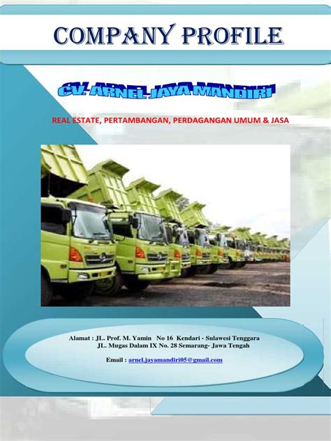 Setia sentosa jaya mechanical electrical & sipil. COMPANY PROFILE CV. ARNEL JAYA MANDIRI.pdf