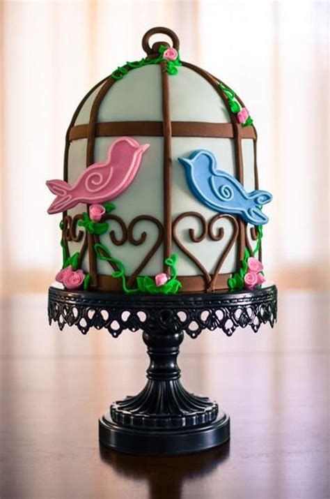 Birdcage Wedding Cake Decorated Cake By Hello Sugar Cakesdecor