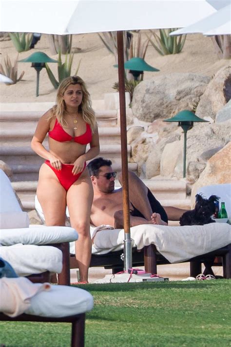 Bebe Rexha Looks Stunning In A Red Bikini During A Romantic Getaway