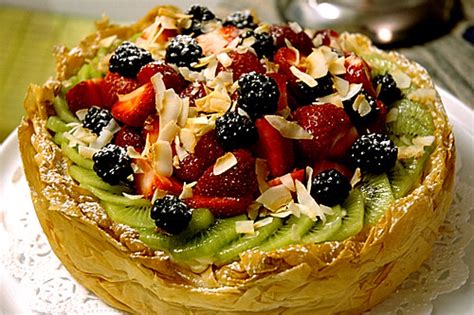 Directions in a small bowl, combine butter and oil. A Pretty Phyllo Fruit Tart | Sleeping Kitten-Dancing Dog!