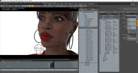 Dark Skin Woman With Roland Ax Edge Keytar Rigged For Modo 3d Model