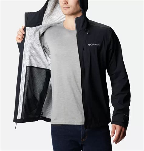 Mens Omni Tech Ampli Dry Rain Shell Jacket Tall Columbia Sportswear