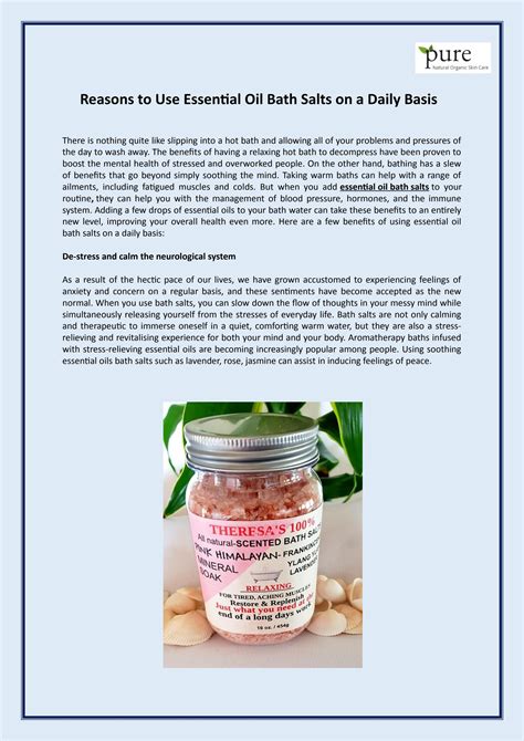 Reasons To Use Essential Oil Bath Salts On A Daily Basis By