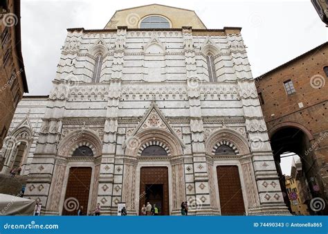 Baptistery Of San Giovanni Siena Tuscany Italy Editorial Stock Photo