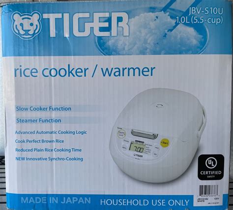 Japanese Tiger Cup Micom Rice Cooker Warmer Model Jbv S U