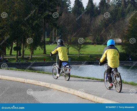 Riding The Wall Stock Image Image Of Healthy Active Bicycles 564907