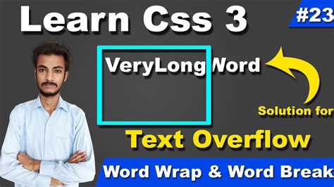 CSS Word Wrap Word Break Properties Solution For Overflow Text In