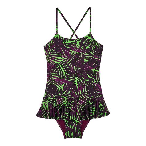 Girls Green Grilly Swimsuit Brandalley