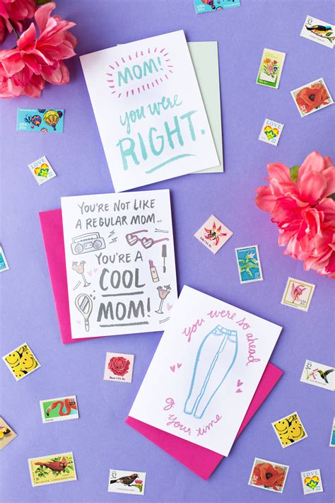 So this year for mother's day, skip the overwhelming card display and opt for one of these easy, printable mother's day cards. Three Free Printable Mother's Day Cards! - Studio DIY