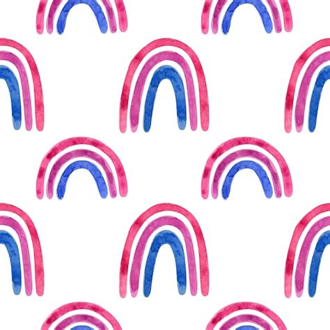 Free Vector Bisexual Pride Seamless Pattern Lgbt Art Rainbow Clipart For Bisex Stickers