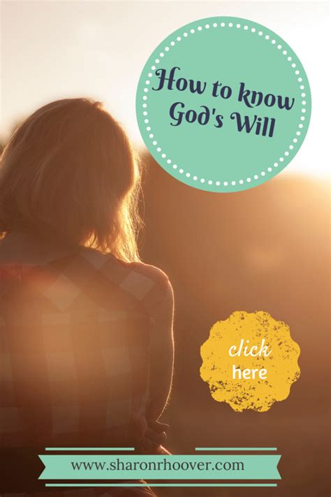 How To Know Gods Will Sharon R Hoover