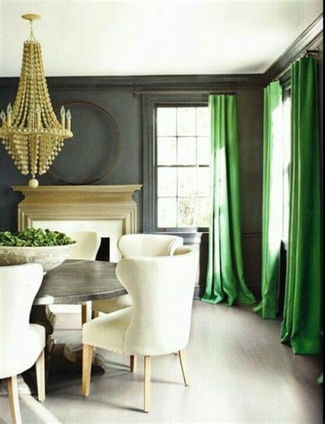 See more ideas about green rooms, interior design, emerald green rooms. Charcoal, cream, emerald | Green dining room, Home goods ...