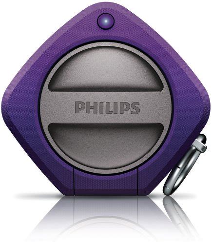 Philips Shoqbox Portable Bluetooth Speaker Sb726037 Purple