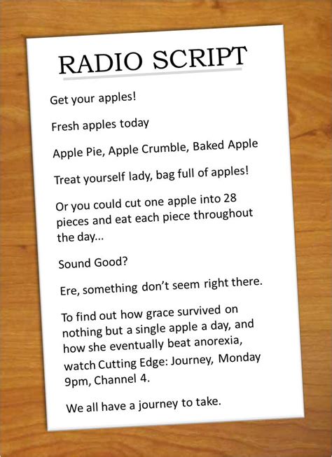 Radio Script Template