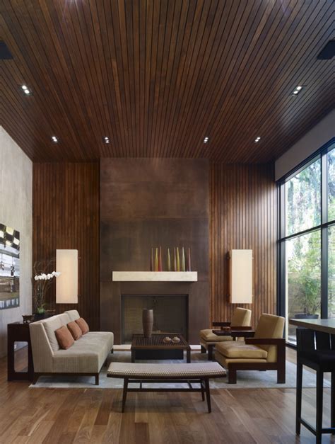 18 Wood Panel Ceiling Designs Ideas Design Trends